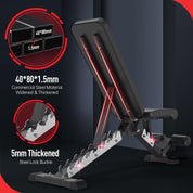 JOROTO MD60 Verstellbare Hantelbank Klappbare Trainingsbank Schrägbank mit 1,5 mm verdickter Stahl für Zuhause