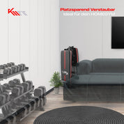 KM Fit klappbare Hantelbank Multifunktion Training Fitness Bank | 6-fach verstellbare Rückenlehne | 3-fach verstellbarer Sitz | Atmungsaktive EVA-Oberfläche | Belastbarkeit bis zu 400 kg