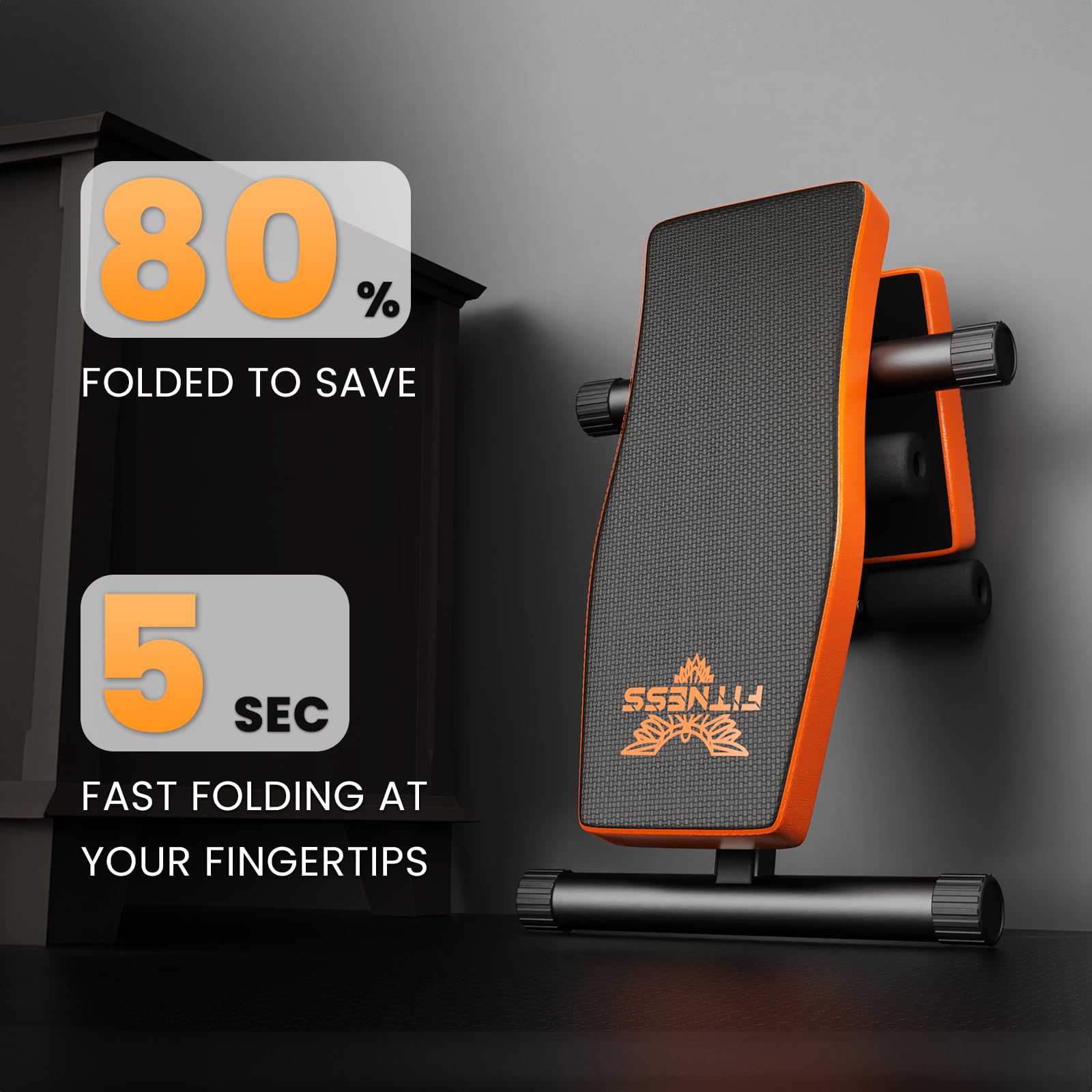 Dskeuzeew Verstellbare Hantelbank Klappbar Trainingsbank Schrägbank mit 8-Fach Verstellbarer Fitness Schrägbank für Ganzkörper-workout 300KG Gewichtskapazitäts