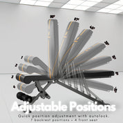 ACTIVEWEIGHT Klappbare, Verstellbare Hantelbank | 90 Grad, Schrägbank, Flachbank, Negativebank | Vormontiert | Kompatibles Langhantel Hantel | Gym Bänke | Kraftraining