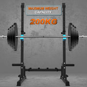 Squat Rack Multi-Funktions Barbell Rack Höhenverstellbarer Hantelständer für Sportstudio Zuhause Gewichtheben Bankdrücken Dip-Station Tragbare Krafttraining Kurzhantelablage