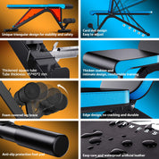 JX FITNESS Hantelbank Verstellbar Multifunktions 90 Grad Fitness Trainingsbank als Schrägbank Flachbank Negativbank für Sit-ups Bizeps-Übung und Rückentrainer, Beinstütze Bauch Übung