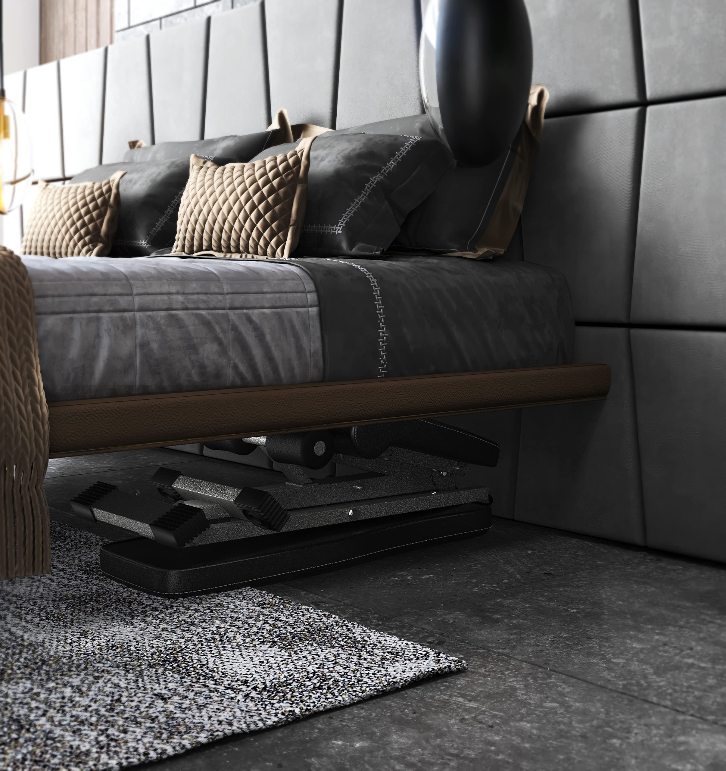 ACTIVEWEIGHT Klappbare, Verstellbare Hantelbank | 90 Grad, Schrägbank, Flachbank, Negativebank | Vormontiert | Kompatibles Langhantel Hantel | Gym Bänke | Kraftraining